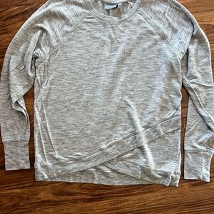 Athleta Heather Gray Crewneck Pullover